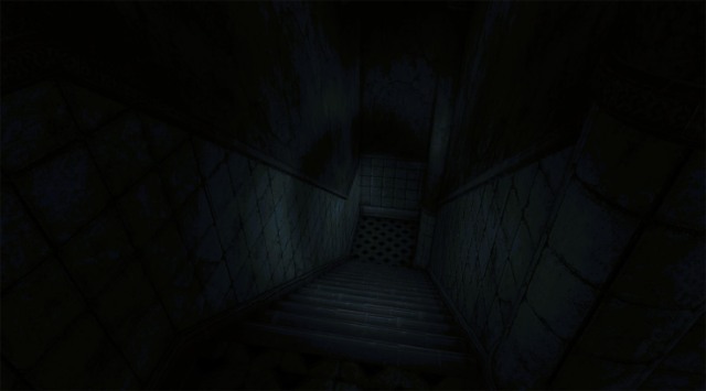 The affected horror VR game corridor